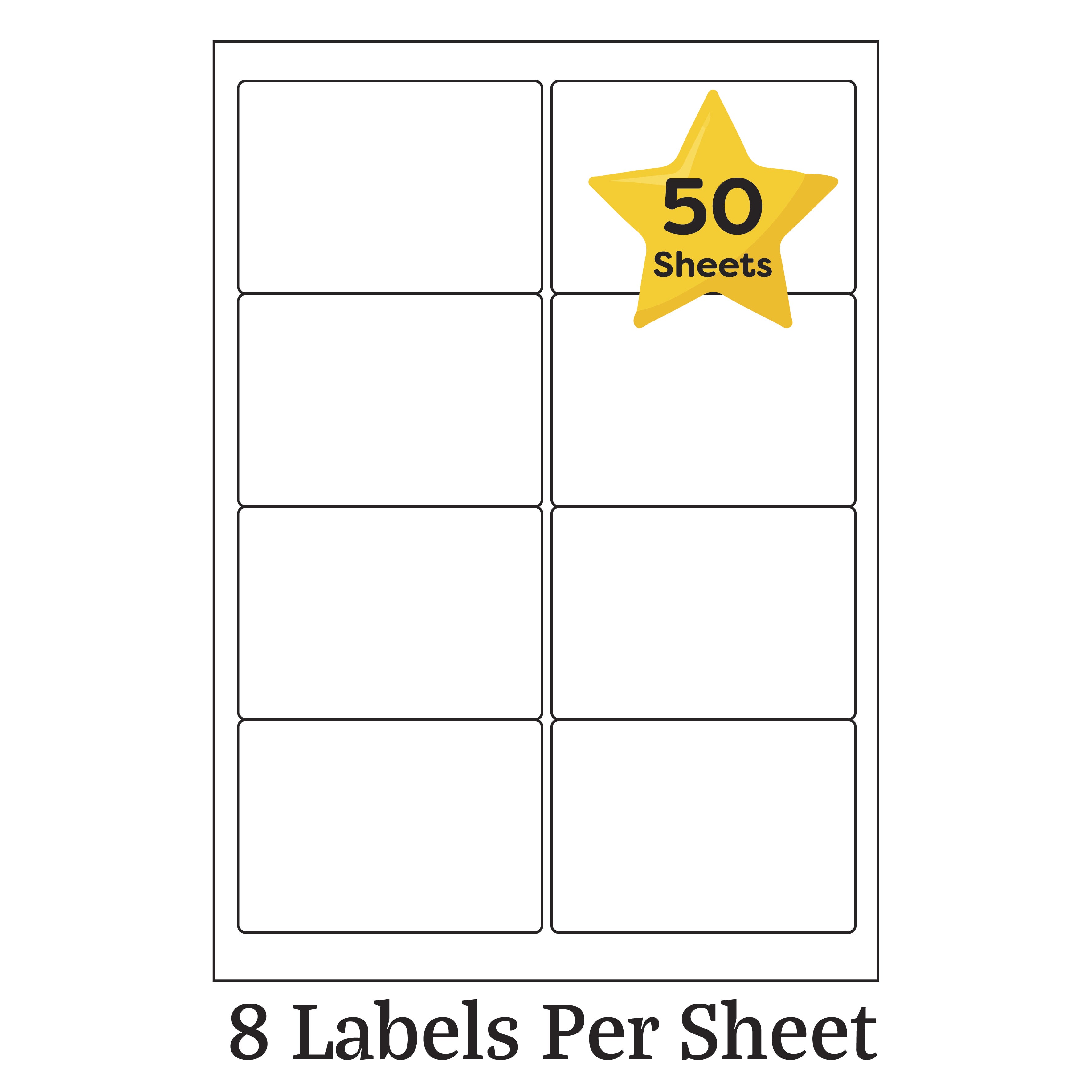 Image 9 for Template For Labels 8 Per Sheet